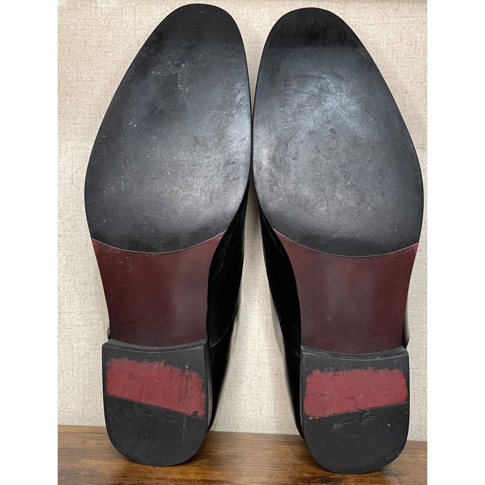 Kenneth Cole New York Chief Council Leather Oxfords Shoes Black SZ 13 - Picture 8 of 9